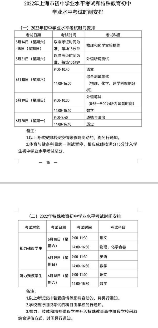 上海中考延期由3天縮短為2天,上海中考幾月幾號(hào)