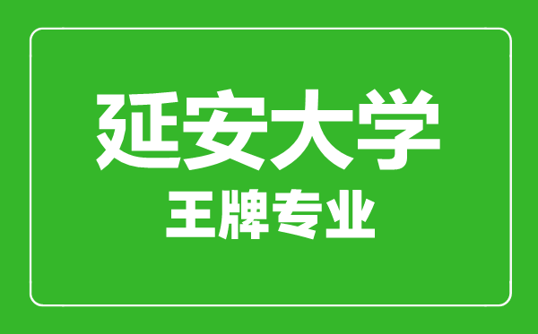 延安大學王牌專業(yè)有哪些,延安大學最好的專業(yè)是什么