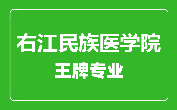 右江民族醫(yī)學(xué)院王牌專業(yè)有哪些,右江民族醫(yī)學(xué)院最好的專業(yè)是什么