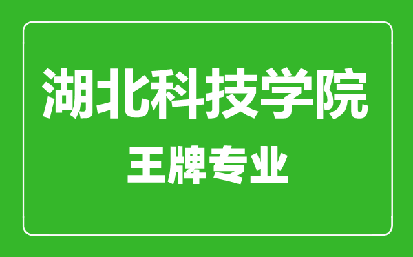 湖北科技學(xué)院王牌專(zhuān)業(yè)有哪些,湖北科技學(xué)院最好的專(zhuān)業(yè)是什么