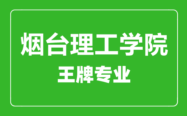 煙臺(tái)理工學(xué)院王牌專業(yè)有哪些,煙臺(tái)理工學(xué)院最好的專業(yè)是什么