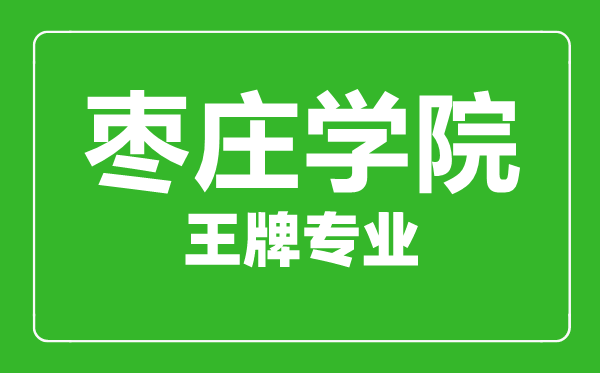棗莊學(xué)院王牌專業(yè)有哪些,棗莊學(xué)院最好的專業(yè)是什么