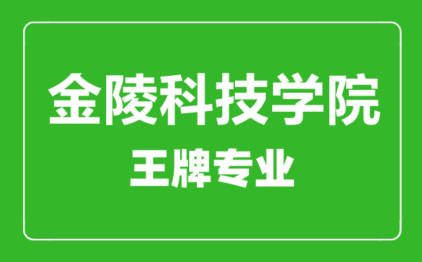 金陵科技學(xué)院王牌專業(yè)有哪些,金陵科技學(xué)院最好的專業(yè)是什么