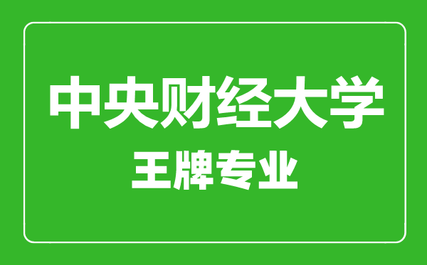 中央財(cái)經(jīng)大學(xué)王牌專業(yè)有哪些,中央財(cái)經(jīng)大學(xué)最好的專業(yè)是什么