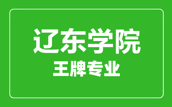 遼東學院王牌專業(yè)有哪些,遼東學院最好的專業(yè)是什么