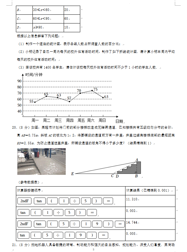 2023年煙臺市中考數(shù)學(xué)試卷真題及答案