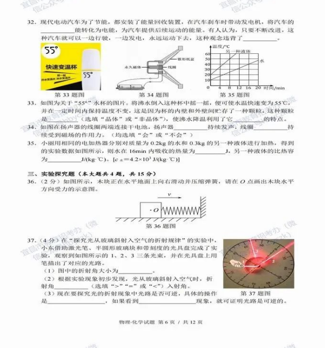 2023年宜昌市中考化學真題及答案