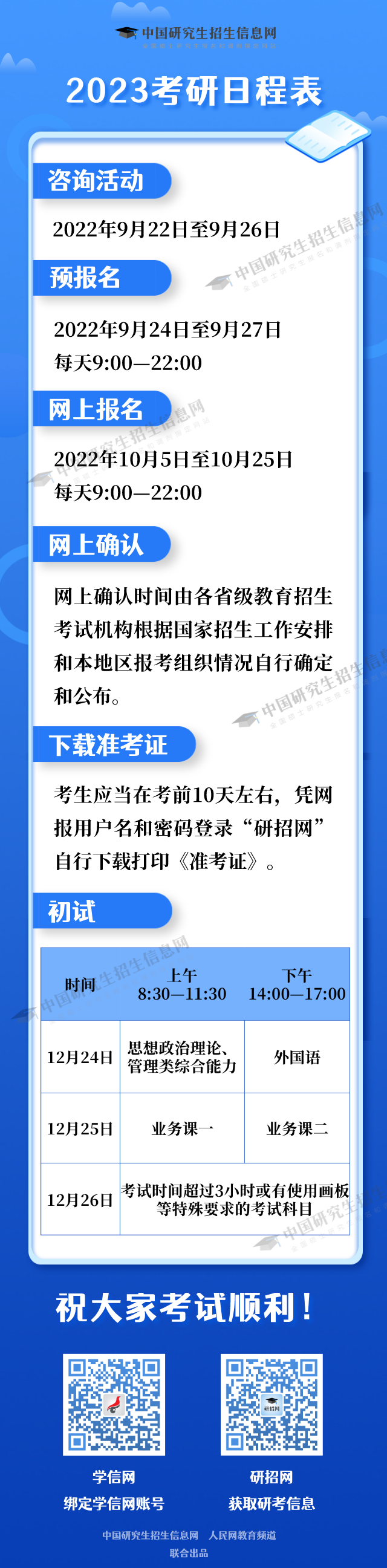 考研時間2022考試時間,2022研究生報(bào)名及考試時間表