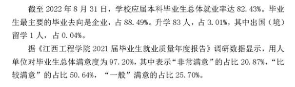 江西工程學(xué)院就業(yè)率怎么樣,就業(yè)前景好嗎？