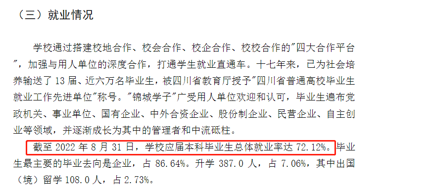 成都錦城學(xué)院就業(yè)率怎么樣,就業(yè)前景好嗎？