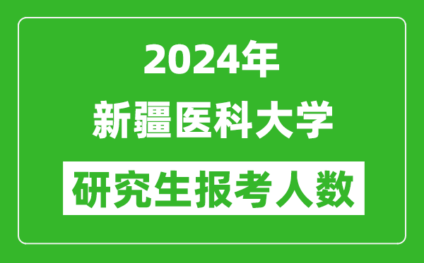 2024年新疆醫(yī)科大學(xué)研究生報(bào)考人數(shù)