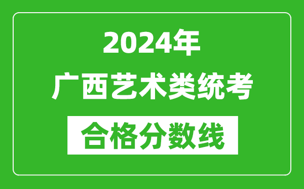 2024年廣西藝術類統(tǒng)考合格分數線(含歷年藝考成績合格線)
