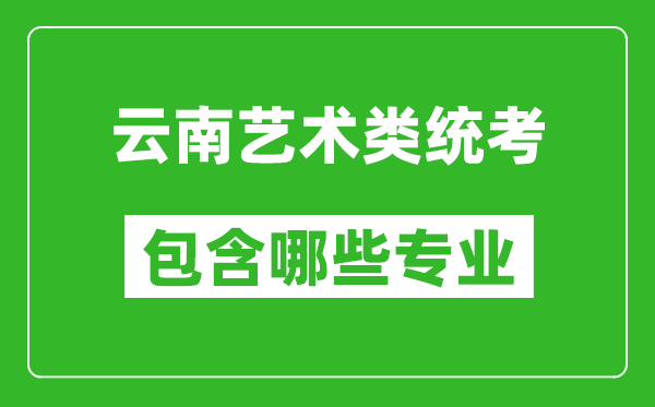 云南藝術(shù)類統(tǒng)考包含哪些專業(yè)？