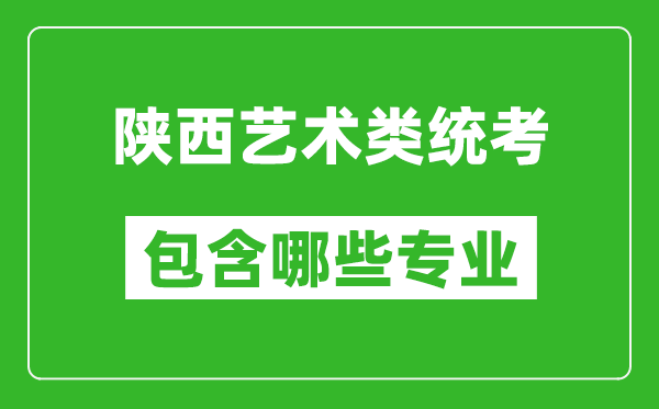 陜西藝術類統(tǒng)考包含哪些專業(yè)？