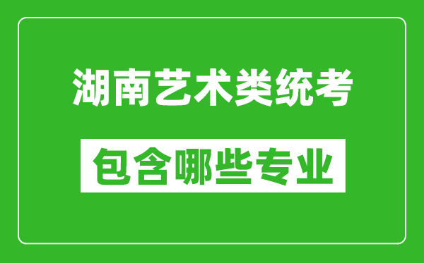 湖南藝術類統(tǒng)考包含哪些專業(yè)?