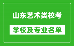 山東藝術(shù)類專業(yè)?？紝W(xué)校及專業(yè)名單