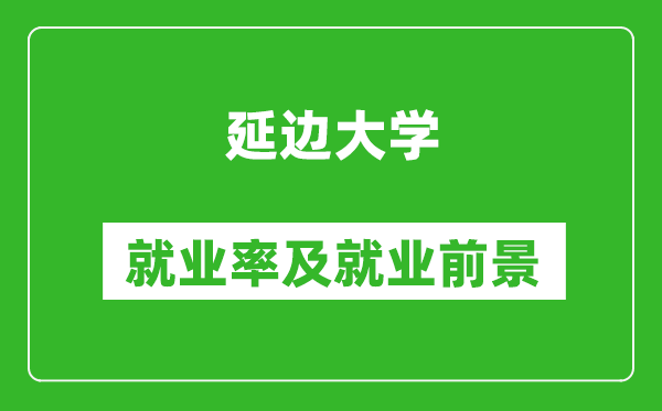 延邊大學(xué)就業(yè)率怎么樣,就業(yè)前景好嗎？