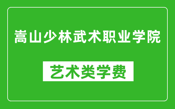 嵩山少林武術(shù)職業(yè)學(xué)院藝術(shù)類(lèi)學(xué)費(fèi)多少錢(qián)一年(附各專業(yè)收費(fèi)標(biāo)準(zhǔn))