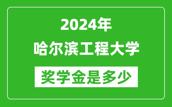 2024年哈爾濱工程大學(xué)獎(jiǎng)學(xué)金多少錢,覆蓋率是多少？