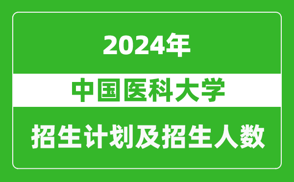 中國醫(yī)科大學(xué)2024年在甘肅的招生計劃及招生人數(shù)
