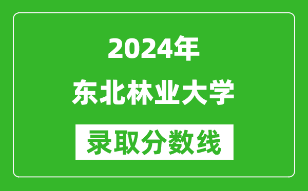 2024浙江高考多少分可以上東北林業(yè)大學(xué)（含分?jǐn)?shù)線、位次）