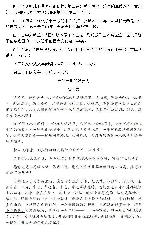 2024年高考語(yǔ)文試卷真題及答案解析(全國(guó)乙卷)