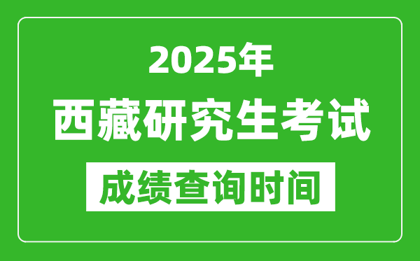 2025年西藏考研成績(jī)查詢(xún)時(shí)間,西藏2025考研什么時(shí)候查分