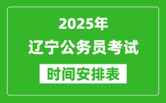 2025年遼寧公務(wù)員考試時(shí)間表_什么時(shí)候開(kāi)考