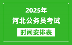 2025年河北公務(wù)員考試時(shí)間表_什么時(shí)候開(kāi)考