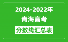 青海2024-2022近三年高考分?jǐn)?shù)線匯總表(2025參考)