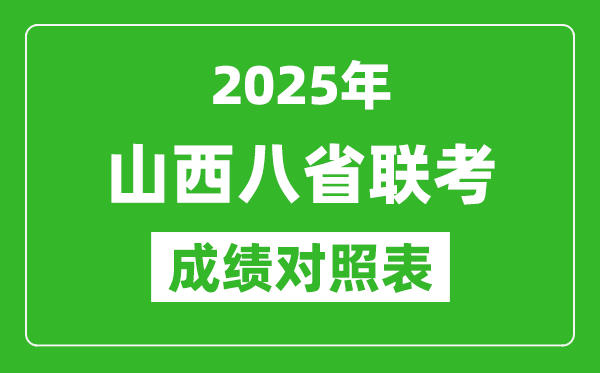 2025八省聯(lián)考成績(jī)對(duì)照表:山西2024高考一分一段表