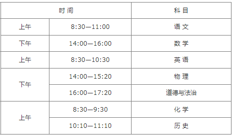 2025年陜西中考時(shí)間是幾月幾號(hào),各科目具體時(shí)間安排