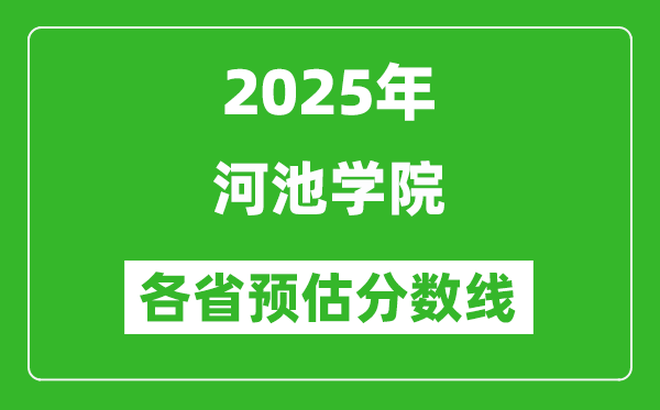 2025年河池學(xué)院各省預(yù)估分?jǐn)?shù)線,預(yù)計(jì)最低多少分能上？
