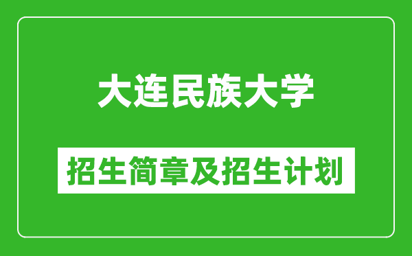 大連民族大學(xué)2025年招生簡章,各省高考招生計劃人數(shù)一覽表
