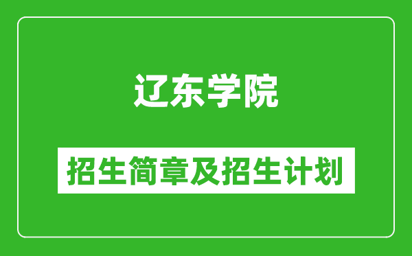 遼東學(xué)院2025年招生簡(jiǎn)章,各省高考招生計(jì)劃人數(shù)一覽表