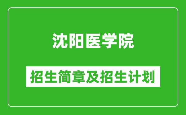 沈陽醫(yī)學(xué)院2025年招生簡(jiǎn)章,各省高考招生計(jì)劃人數(shù)一覽表