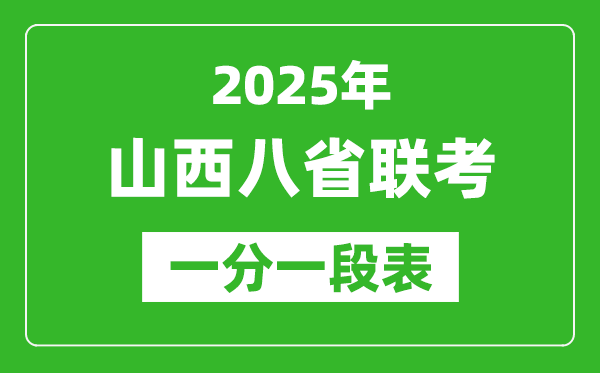2025年山西八省聯(lián)考一分一段統(tǒng)計表,分數(shù)位次對照表