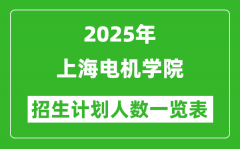 2025年上海電機(jī)學(xué)院在各省招生計(jì)劃人數(shù)一覽表