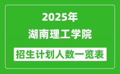 2025年湖南理工學(xué)院在各省招生計(jì)劃人數(shù)一覽表