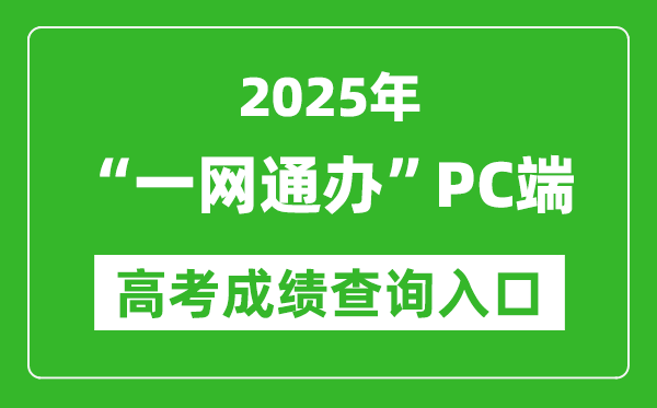 2025年上?！耙痪W(wǎng)通辦”PC端高考成績(jī)查詢?nèi)肟?zwdt.sh.gov.cn