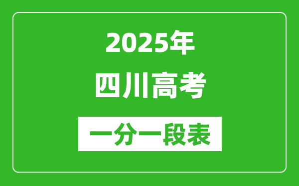 2025年四川高考一分一段表,物理類+歷史類分?jǐn)?shù)段統(tǒng)計(jì)表